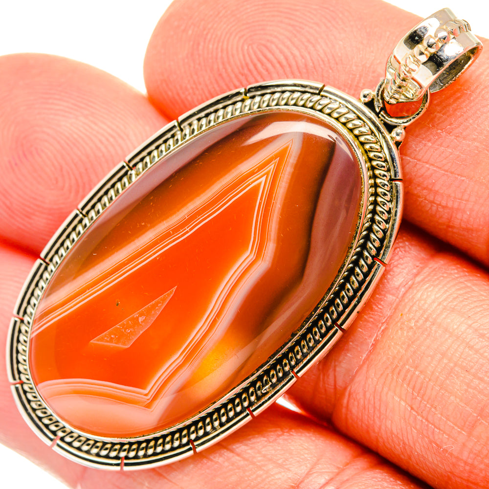 Botswana Agate Pendants handcrafted by Ana Silver Co - PD27520