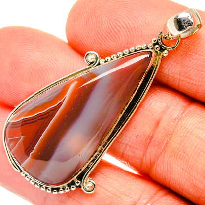 Botswana Agate Pendants handcrafted by Ana Silver Co - PD27544