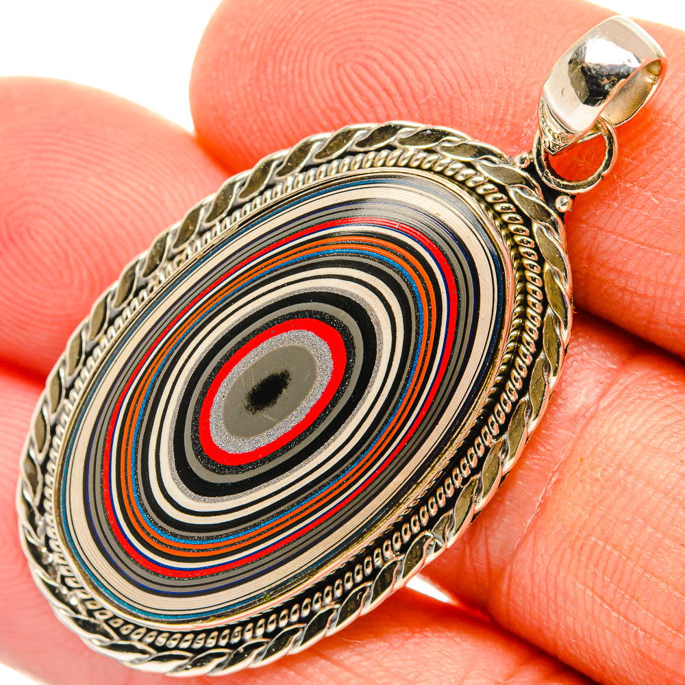 Fordite Pendants handcrafted by Ana Silver Co - PD27545