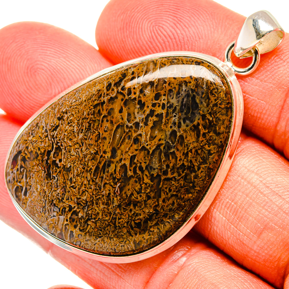 Dinosaur Bone Pendants handcrafted by Ana Silver Co - PD27573