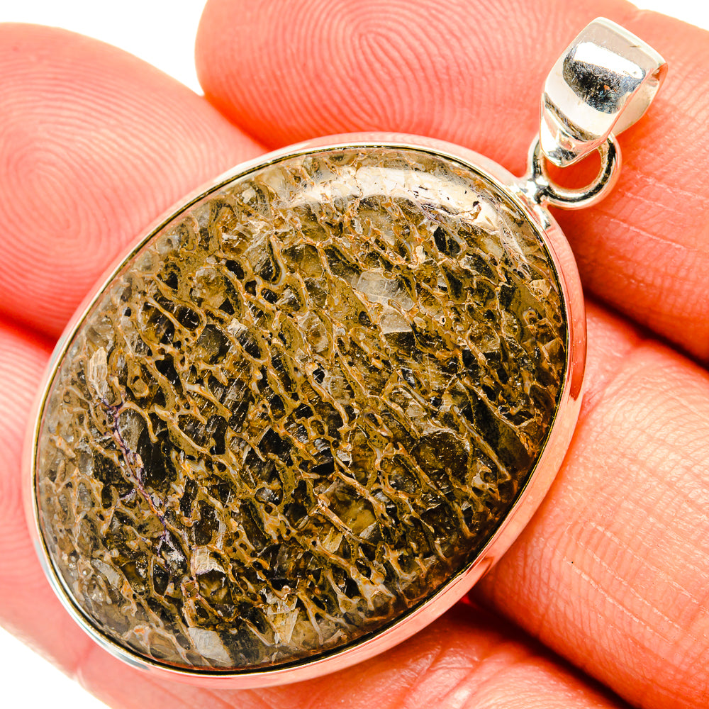 Dinosaur Bone Pendants handcrafted by Ana Silver Co - PD27584