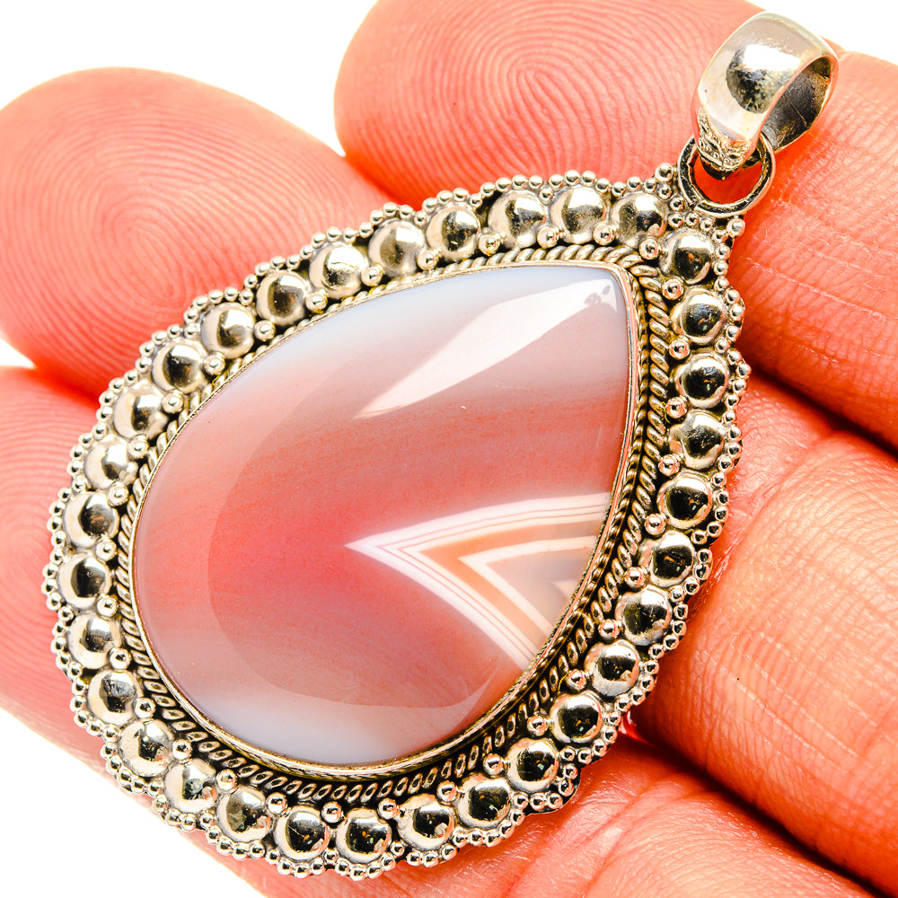 Botswana Agate Pendants handcrafted by Ana Silver Co - PD27587