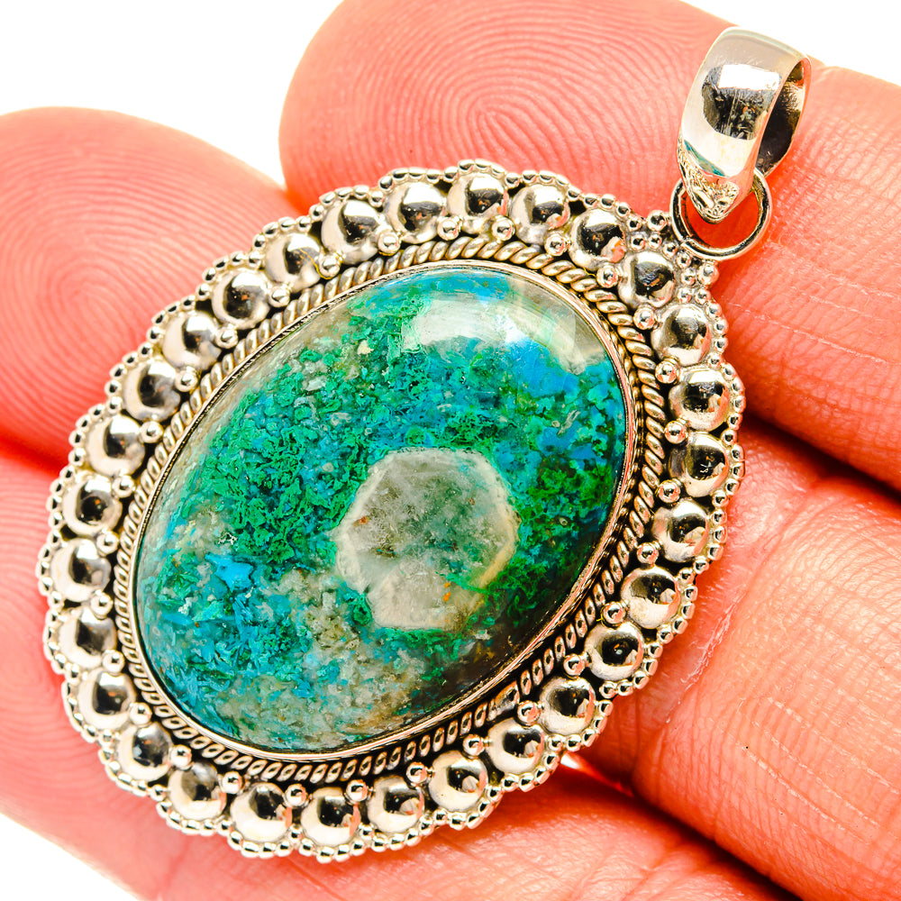 Chrysocolla Pendants handcrafted by Ana Silver Co - PD27588