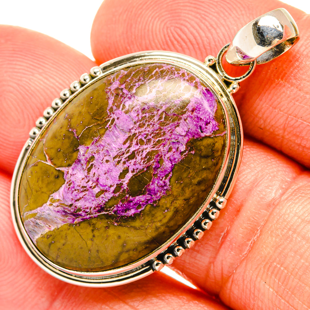Stichtite Pendants handcrafted by Ana Silver Co - PD27599