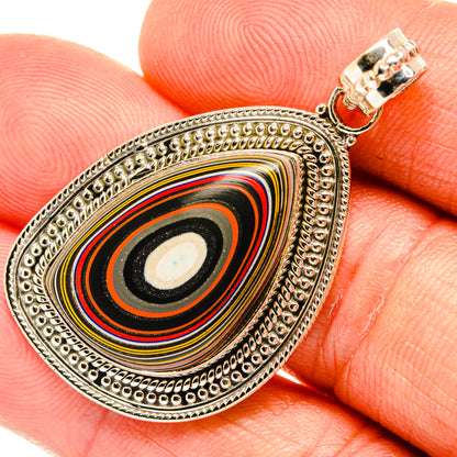 Fordite Pendants handcrafted by Ana Silver Co - PD27601