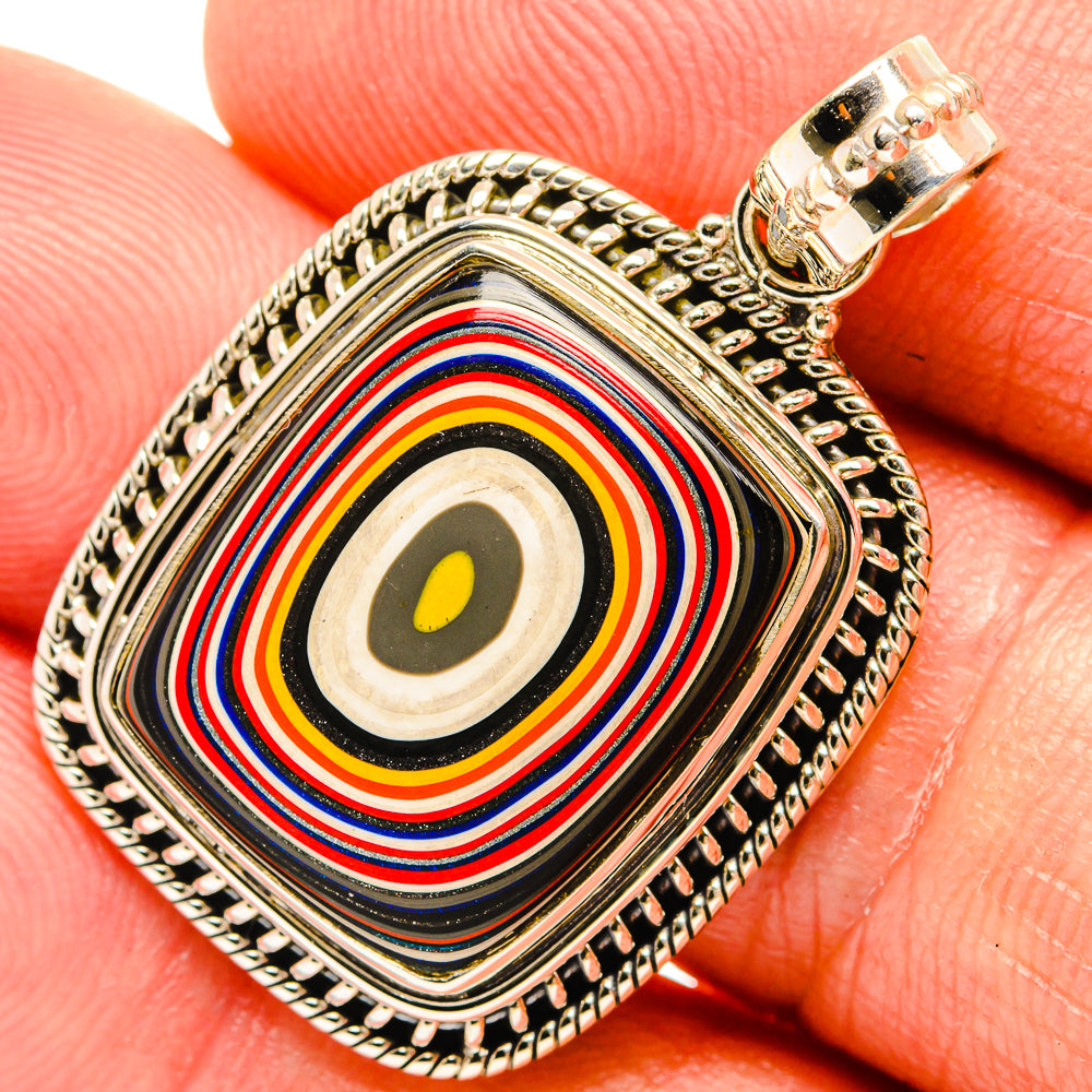 Fordite Pendants handcrafted by Ana Silver Co - PD27603