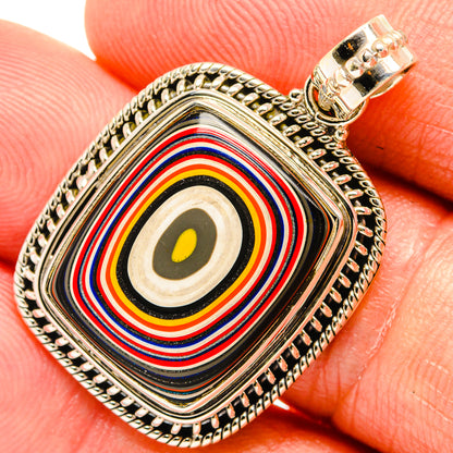 Fordite Pendants handcrafted by Ana Silver Co - PD27603