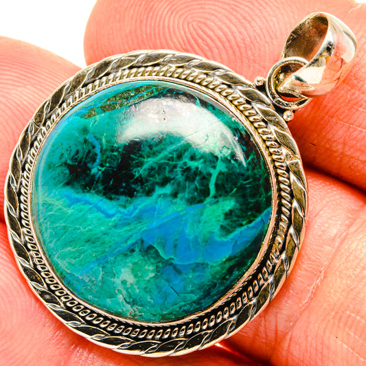 Chrysocolla Pendants handcrafted by Ana Silver Co - PD27609