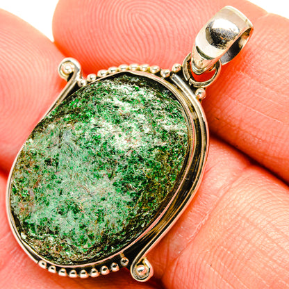 Green Fuchsite Pendants handcrafted by Ana Silver Co - PD27612