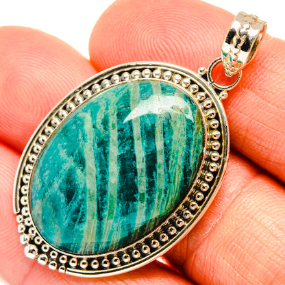 Amazonite Pendants handcrafted by Ana Silver Co - PD27623