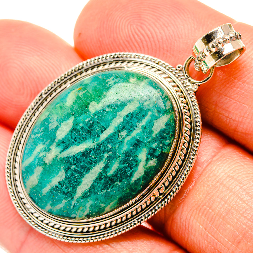 Amazonite Pendants handcrafted by Ana Silver Co - PD27624