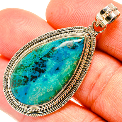 Chrysocolla Pendants handcrafted by Ana Silver Co - PD27626