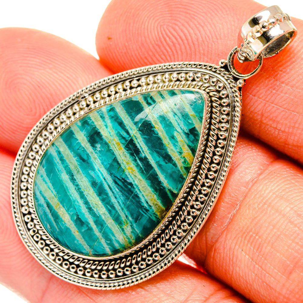 Amazonite Pendants handcrafted by Ana Silver Co - PD27628