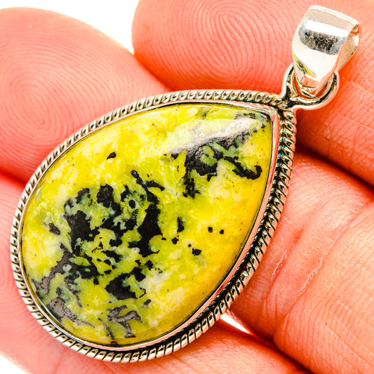 African Green Jasper Pendants handcrafted by Ana Silver Co - PD27630