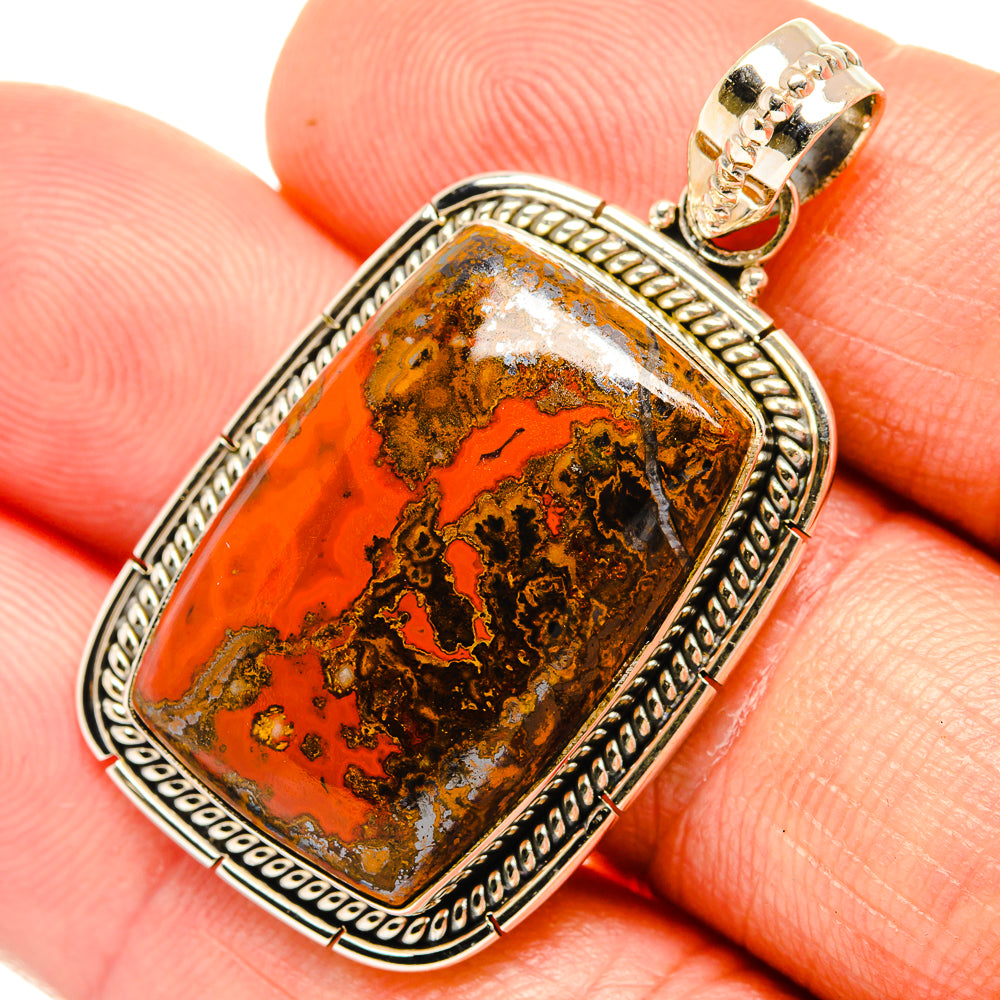 Moroccan Agate Pendants handcrafted by Ana Silver Co - PD27636