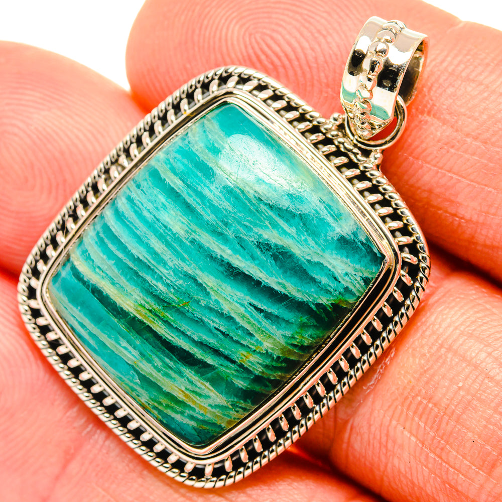 Amazonite Pendants handcrafted by Ana Silver Co - PD27637