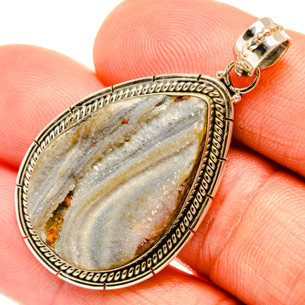 Desert Druzy Pendants handcrafted by Ana Silver Co - PD27651