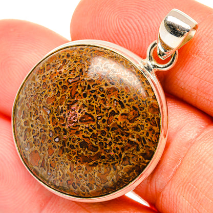 Dinosaur Bone Pendants handcrafted by Ana Silver Co - PD27653