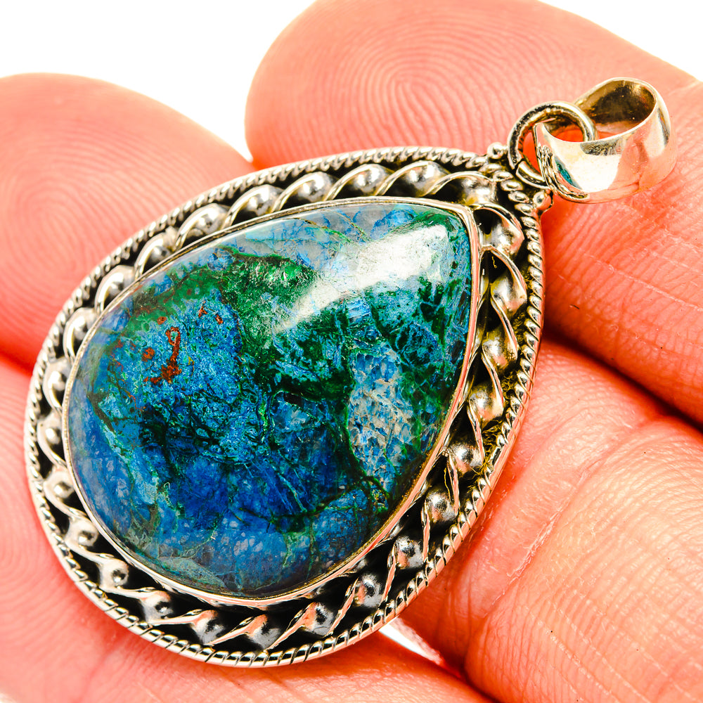 Chrysocolla Pendants handcrafted by Ana Silver Co - PD27659