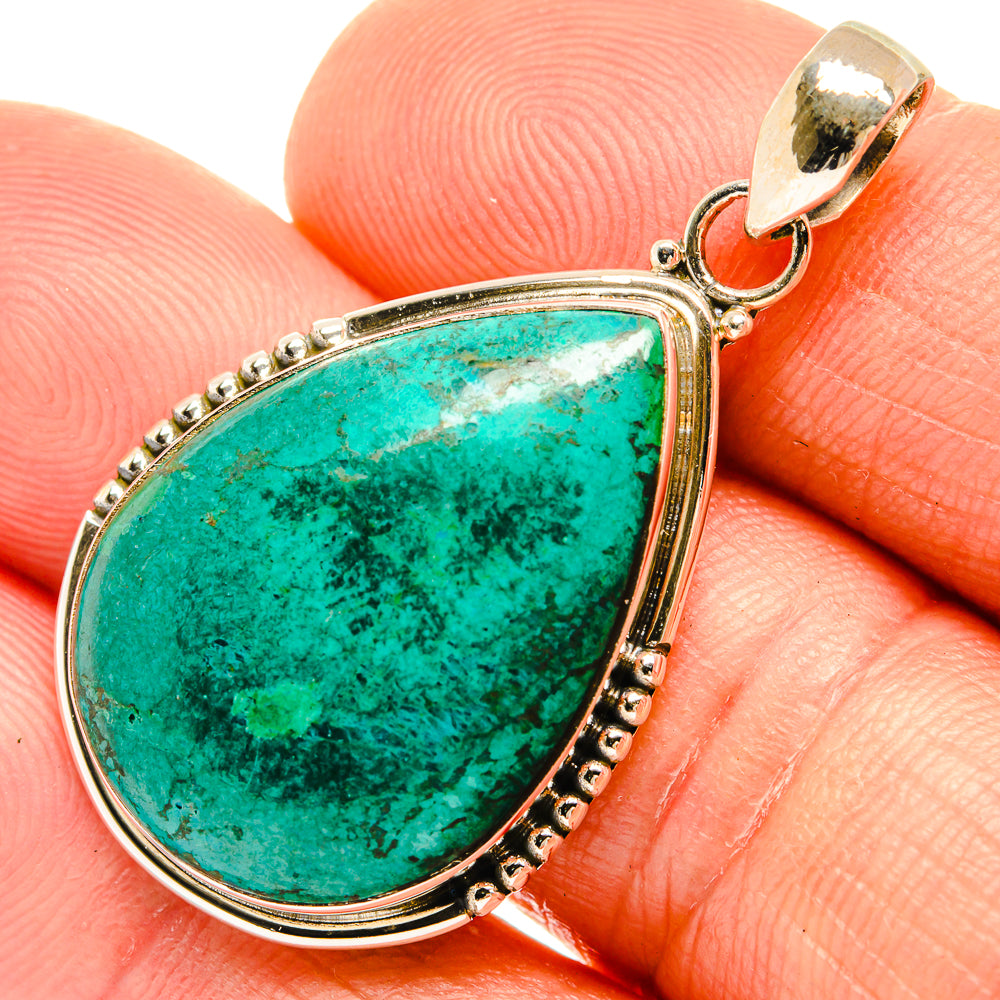 Chrysocolla Pendants handcrafted by Ana Silver Co - PD27667