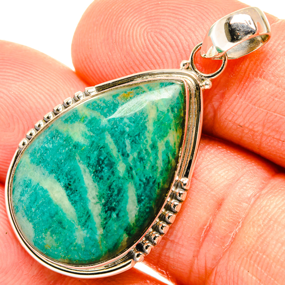 Amazonite Pendants handcrafted by Ana Silver Co - PD27668