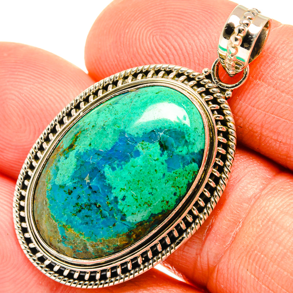 Chrysocolla Pendants handcrafted by Ana Silver Co - PD27669