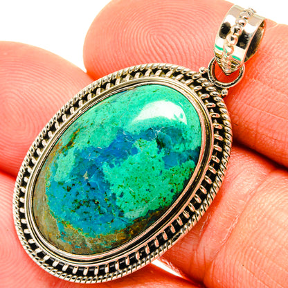 Chrysocolla Pendants handcrafted by Ana Silver Co - PD27669