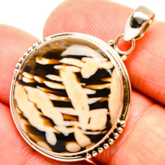 Peanut Wood Jasper Pendants handcrafted by Ana Silver Co - PD27692