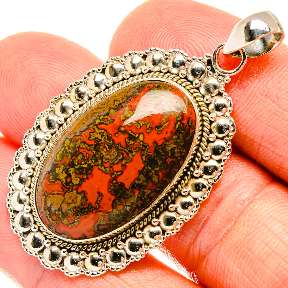 Moroccan Agate Pendants handcrafted by Ana Silver Co - PD27705