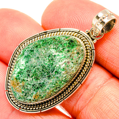 Green Fuchsite Pendants handcrafted by Ana Silver Co - PD27725