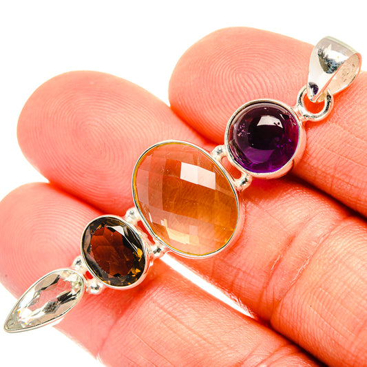 Citrine Pendants handcrafted by Ana Silver Co - PD27729