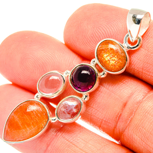 Sunstone Pendants handcrafted by Ana Silver Co - PD27730