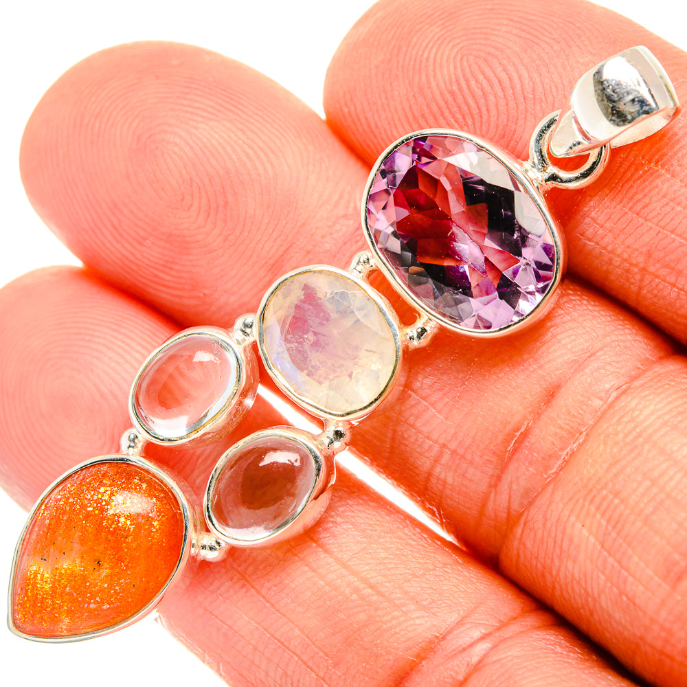 Sunstone Pendants handcrafted by Ana Silver Co - PD27733