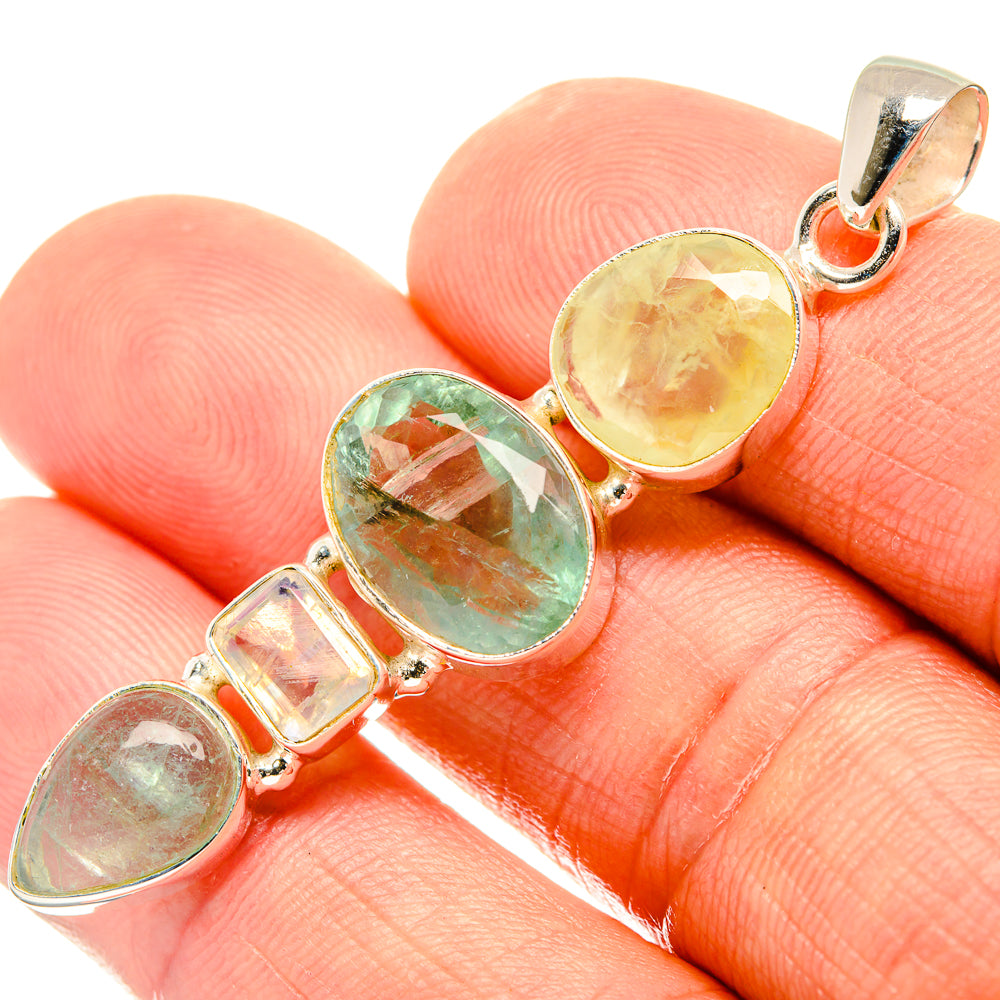 Prehnite Pendants handcrafted by Ana Silver Co - PD27740