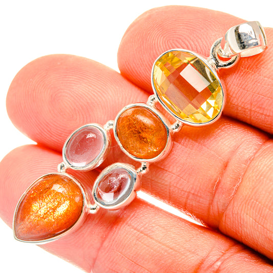 Sunstone Pendants handcrafted by Ana Silver Co - PD27744