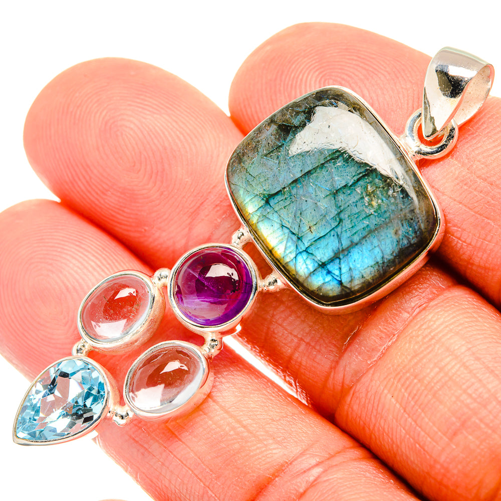 Labradorite Pendants handcrafted by Ana Silver Co - PD27752