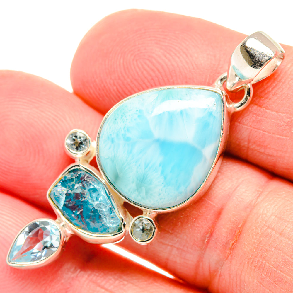 Larimar Pendants handcrafted by Ana Silver Co - PD27854