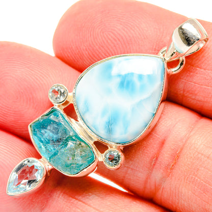 Larimar Pendants handcrafted by Ana Silver Co - PD27855