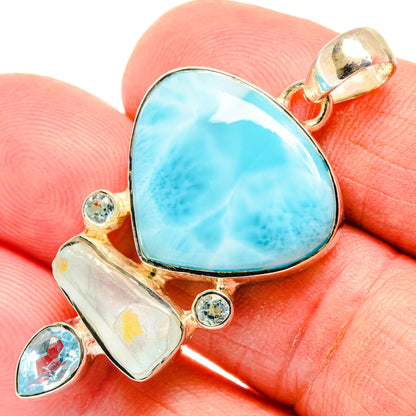 Larimar Pendants handcrafted by Ana Silver Co - PD27856