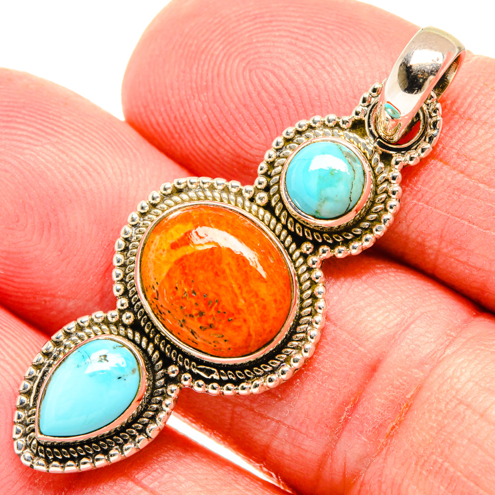 Sponge Coral Pendants handcrafted by Ana Silver Co - PD27857
