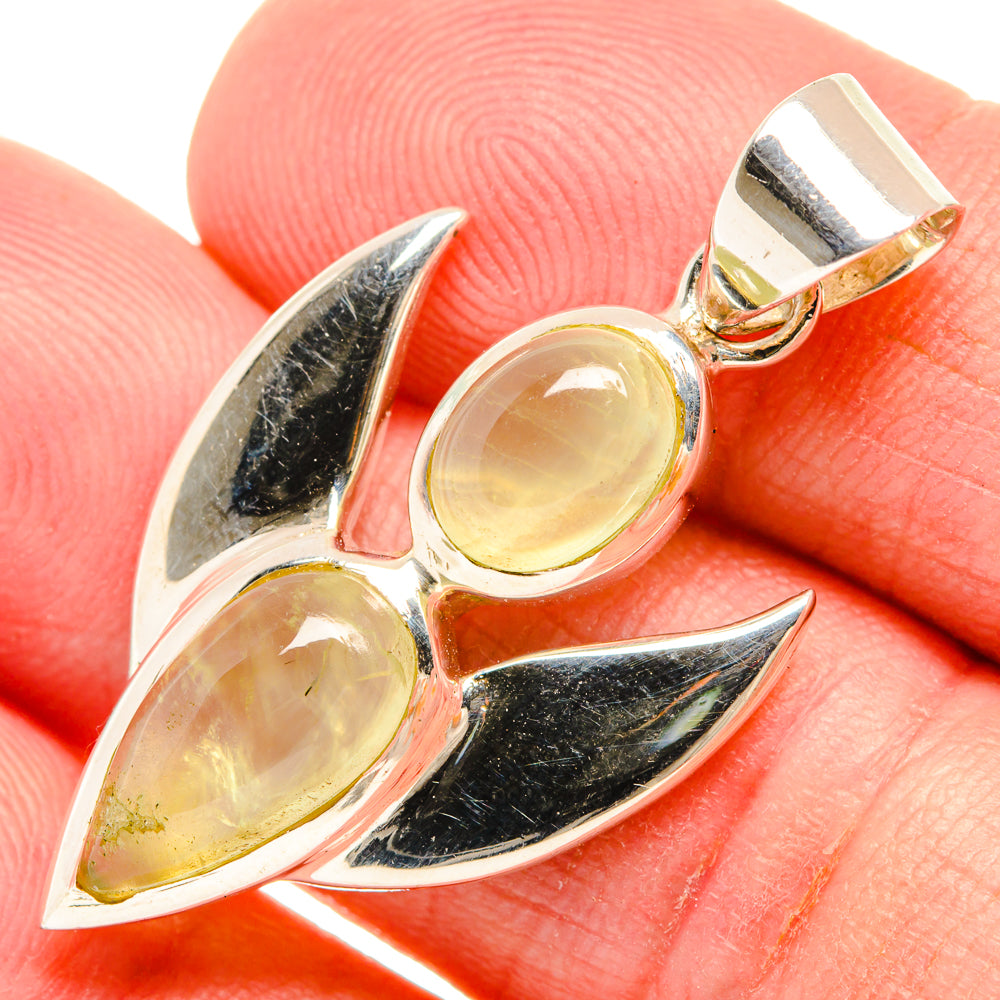 Prehnite Pendants handcrafted by Ana Silver Co - PD27866