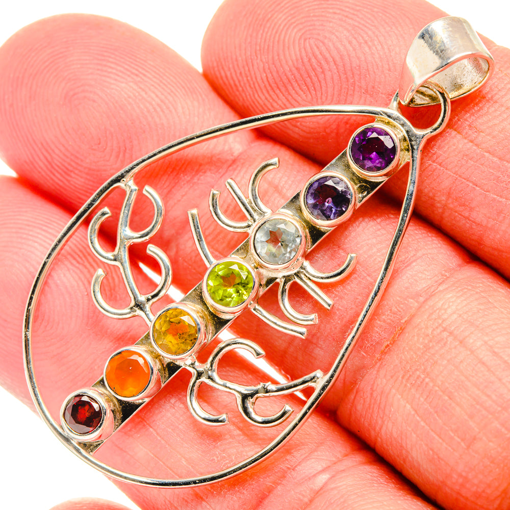 Rainbow Chakra Pendants handcrafted by Ana Silver Co - PD27868