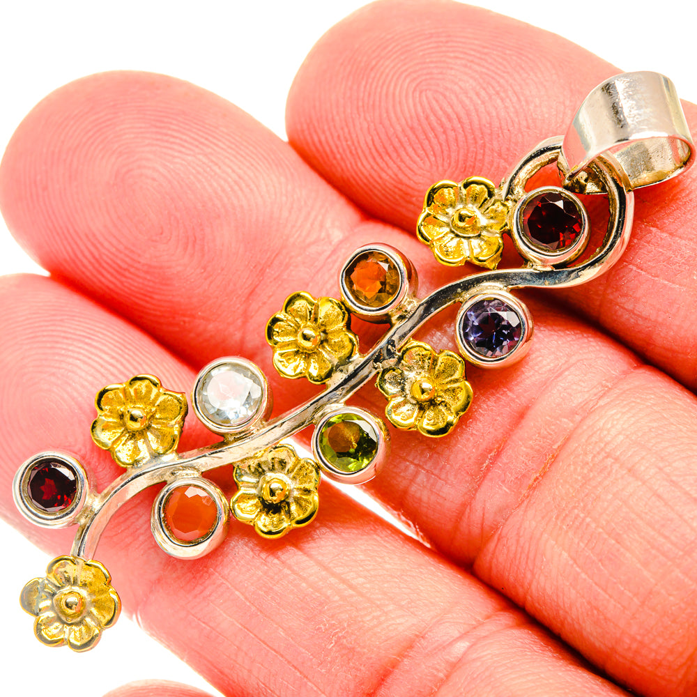 Multi-Stone Chakra Pendants handcrafted by Ana Silver Co - PD27872