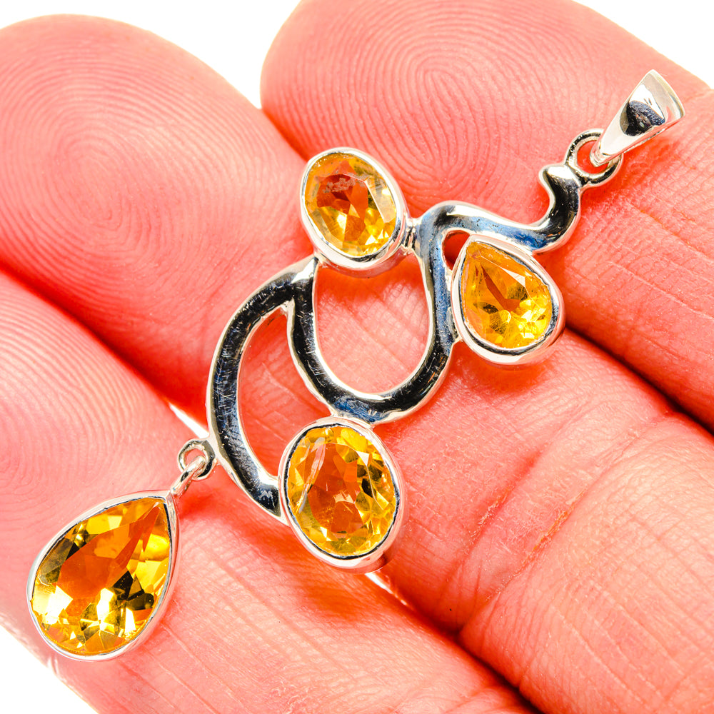 Citrine Pendants handcrafted by Ana Silver Co - PD27876