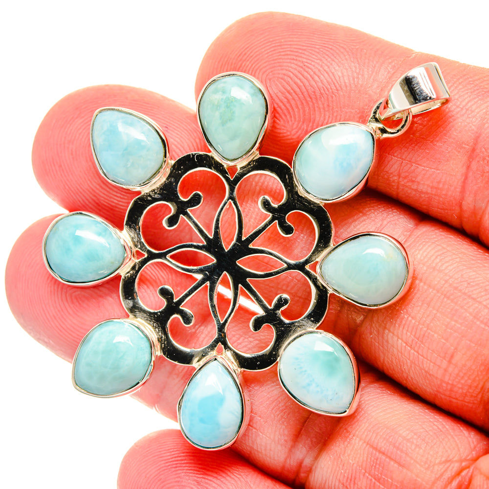 Larimar Pendants handcrafted by Ana Silver Co - PD27897
