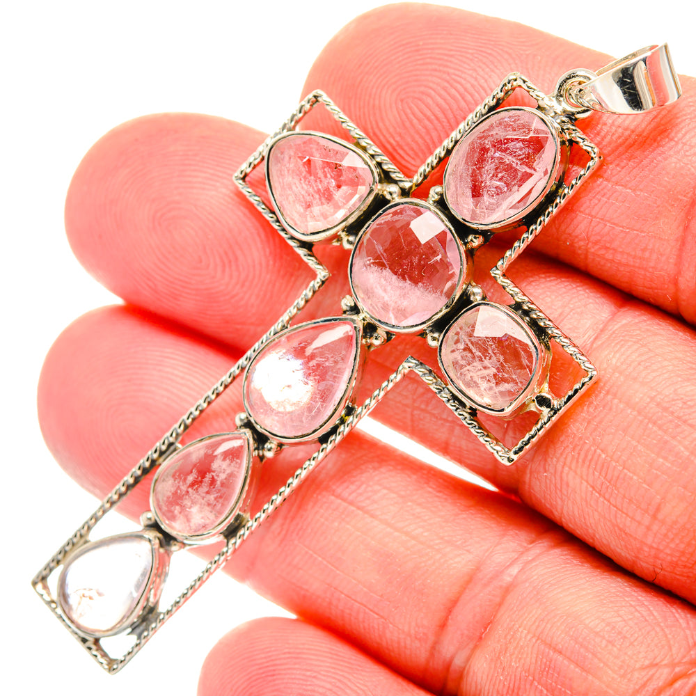 Morganite Pendants handcrafted by Ana Silver Co - PD27903