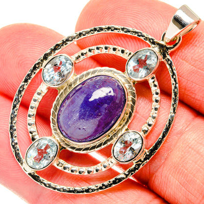 Tanzanite Pendants handcrafted by Ana Silver Co - PD27911