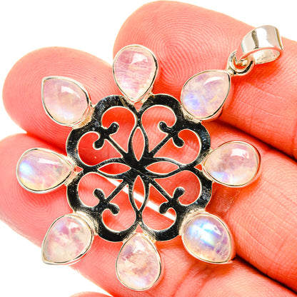 Rainbow Moonstone Pendants handcrafted by Ana Silver Co - PD27932