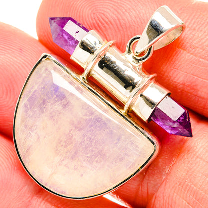 Rainbow Moonstone Pendants handcrafted by Ana Silver Co - PD27933