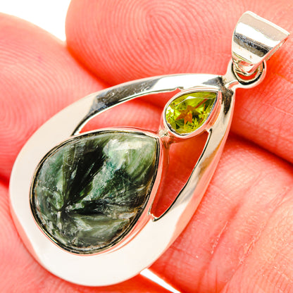 Seraphinite Pendants handcrafted by Ana Silver Co - PD27936